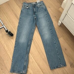 Zara wide leg denim size 4